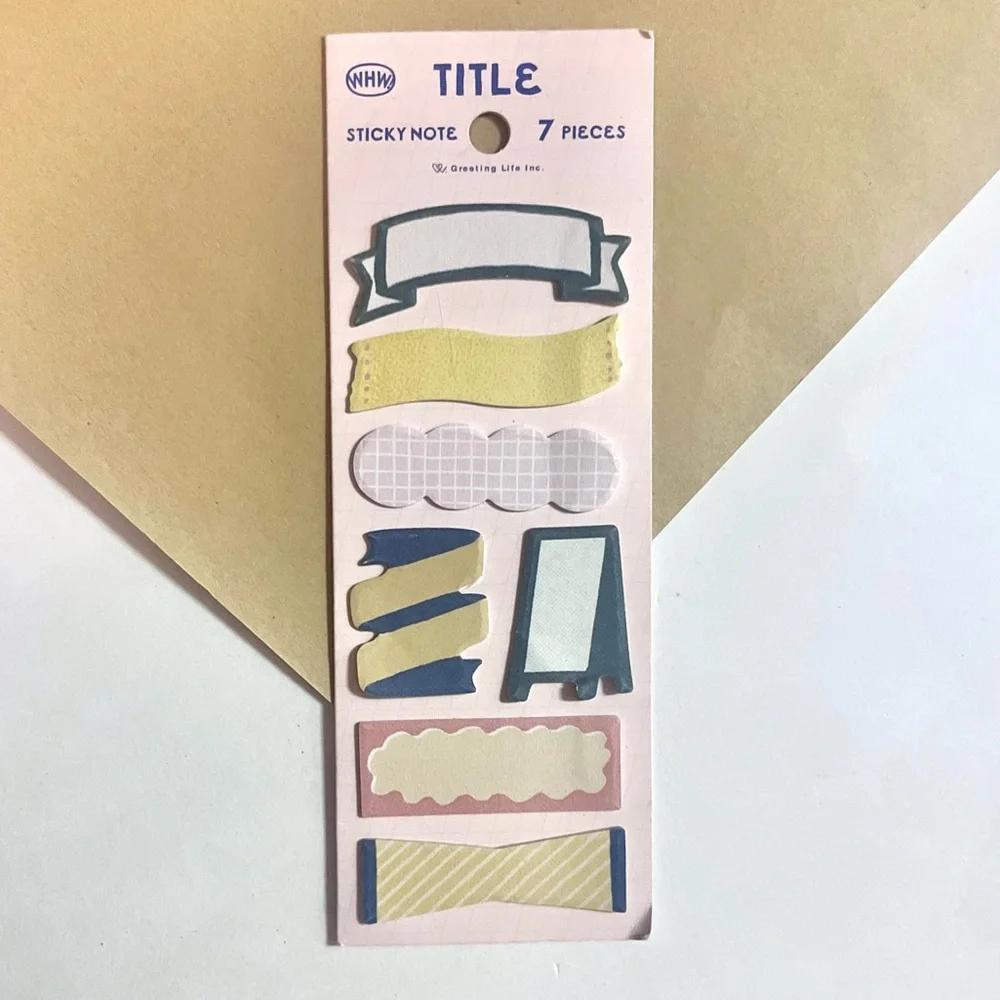 labels 🎉 Midori title banner tab sticky notes for planners bullet journal decor